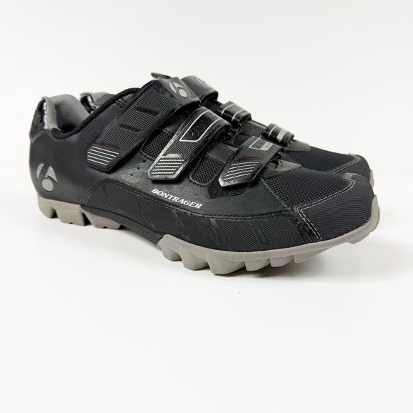 Bontrager Evoke Mountain Bike Shoes Mens Size 45/12 Black SPD Cleats MTB Cycling